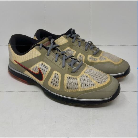 Nike Hyperfuse Lunar Ascend Golf Shoes Spikeless Mens 11 Tan Gray 1,3,9,6:L.4.3 - Picture 7 of 13
